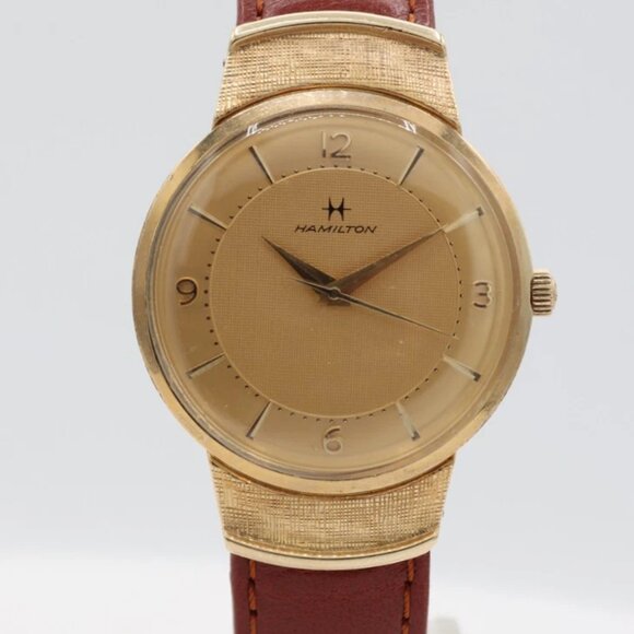 Vintage 1961 Hamilton Holden Men's Mechanical Wristwatch 735 USA 10k GFRare - Picture 4 of 5